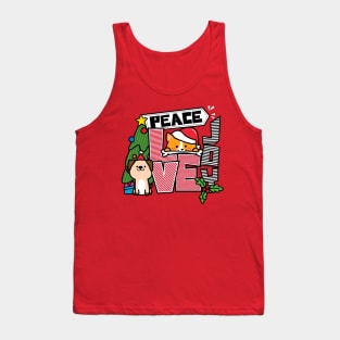 Peace Love Joy Dog Tank Top